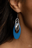 Paparazzi Accessories Ambitious Allure Earrings - Blue