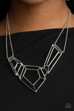 Paparazzi Accessories 3-D Drama Necklace - Silver