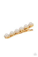 Paparazzi Accessories Polished Posh Hair-Clip - Gold