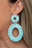 Paparazzi Accessories Foxy Flamenco Earrings - Blue
