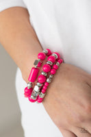 Paparazzi Accessories Perfectly Prismatic Bracelet - Pink