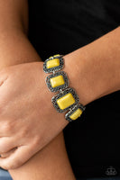 Paparazzi Accessories Retro Rodeo Bracelet - Yellow