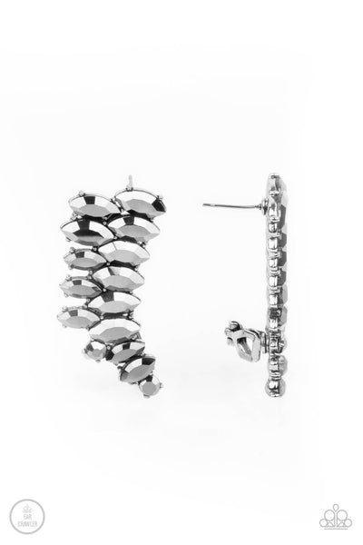 Paparazzi Accessories Explosive Elegance (Ear Crawler) Earrings - Silver