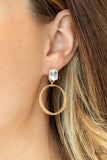 Paparazzi Accessories Prismatic Perfection Earrings - Gold