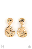 Paparazzi Accessories Empress Of The Amazon Earrings (Clip-On) - Gold