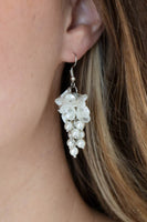 Paparazzi Accessories Bountiful Bouquets Earrings - White