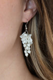 Paparazzi Accessories Bountiful Bouquets Earrings - White