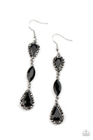 Paparazzi Accessories Test of TIMELESS Earrings - Black