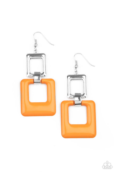 Paparazzi Accessories Twice As Nice Earrings - Orange