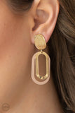 Paparazzi Accessories Melrose Mystery (Clip-On) Earrings - Brown