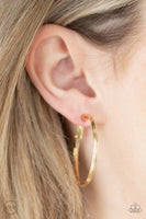 Paparazzi Accessories City Classic (Clip-On) Hoop Earrings - Gold