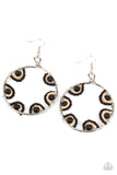 Paparazzi Accessories Off The Rim Earrings - Black
