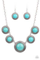 Paparazzi Accessories Circle The Wagons Necklace - Blue