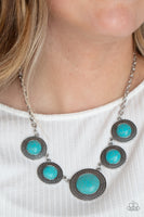 Paparazzi Accessories Circle The Wagons Necklace - Blue