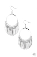 Paparazzi Accessories Radiant Chimes Hoop Earrings - Silver