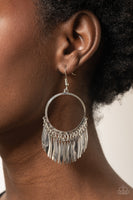 Paparazzi Accessories Radiant Chimes Hoop Earrings - Silver