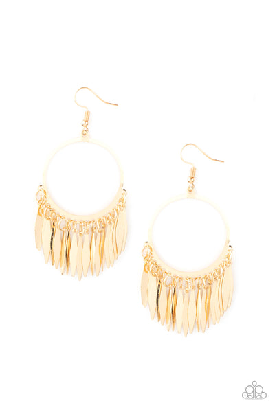 Paparazzi Accessories Radiant Chimes Earrings - Gold