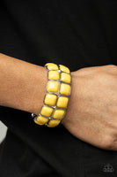 Paparazzi Accessories Double The DIVA-ttitude Bracelet - Yellow