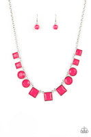 Paparazzi Accessories Tic Tac TREND Necklace - Pink