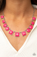 Paparazzi Accessories Tic Tac TREND Necklace - Pink
