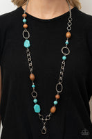 Paparazzi Accessories Prairie Reserve Necklace (Lanyard) - Turquoise
