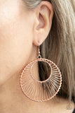 Paparazzi Accessories Artisan Applique Earrings - Copper