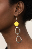 Paparazzi Accessories Surfside Shimmer Earrings - Yellow