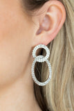 Paparazzi Accessories Intensely Icy Earrings - White
