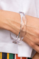Paparazzi Accessories Clear-Cut Couture Bracelet - White