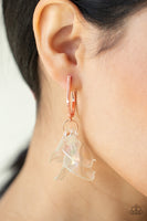 Paparazzi Accessories Jaw-Droppingly Jelly Earrings - Copper