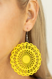 Paparazzi Accessories Island Sun Earrings - Yellow
