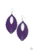 Paparazzi Accessories Tahiti Tankini Earrings - Purple