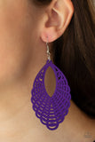 Paparazzi Accessories Tahiti Tankini Earrings - Purple