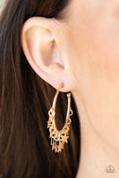 Paparazzi Accessories Happy Independence Day Earrings - Gold