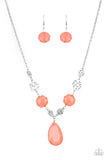Paparazzi Accessories DEW What You Wanna DEW Necklace  - Coral