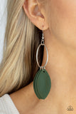 Paparazzi Accessories Leafy Laguna Earrings - Green