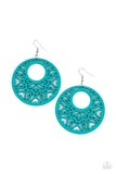 Paparazzi Accessories Tropical Reef Earrings - Turquoise