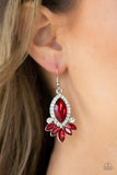 Paparazzi Accessories Prismatic Parade Earrings - Red