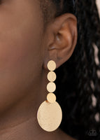 Paparazzi Accessories Idolized Illumination Earrings - Gold