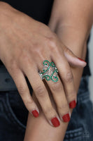 Paparazzi Accessories Billowing Beauty Ring - Green
