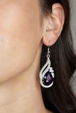 Paparazzi Accessories Dancefloor Diva Earrings - Purple