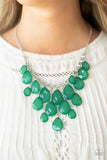 Paparazzi Accessories Front Row Flamboyance Necklace - Green