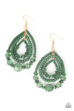 Paparazzi Accessories Prana Party Earrings - Green