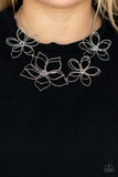 Paparazzi Accessories Flower Garden Fashionista Necklace - Silver