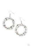 Paparazzi Accessories GLOWING in Circles Earrings - White Earring