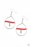 Paparazzi Accessories Free Bird Freedom Earrings - Red