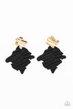 Paparazzi Accessories Crimped Couture Earrings - Gold