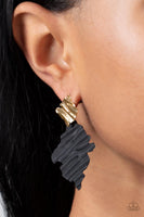 Paparazzi Accessories Crimped Couture Earrings - Gold