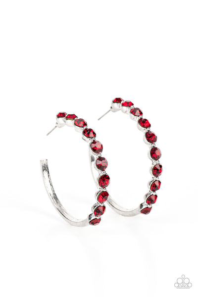 Paparazzi Accessories Photo Finish Earrings - Red