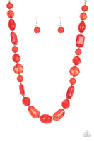 Paparazzi Accessories Here Today, GONDOLA Tomorrow Necklace - Red